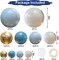 Dusty Blue Balloons Garland Kit,140pcs Fog Blue Royal Blue Pastel Blue Sand White Metallic Gold latex Balloons for Boy Baby Shower Bridal Shower Wedding Anniversary Birthday Party Decorations Supplies